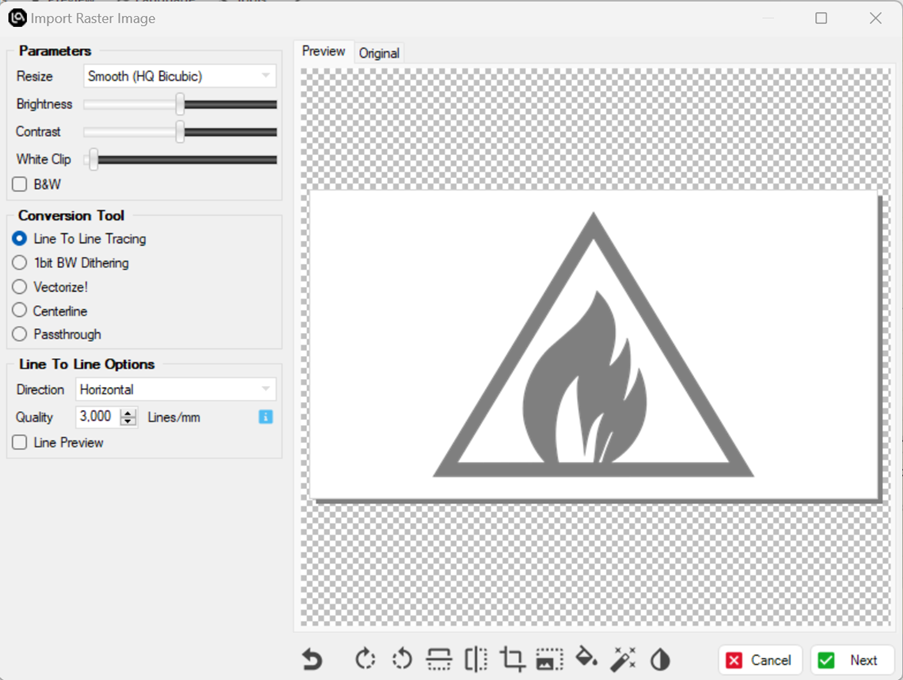 LONGER Test: Cutting images with LaserGRBL and Longer Laser B1 & Ray5