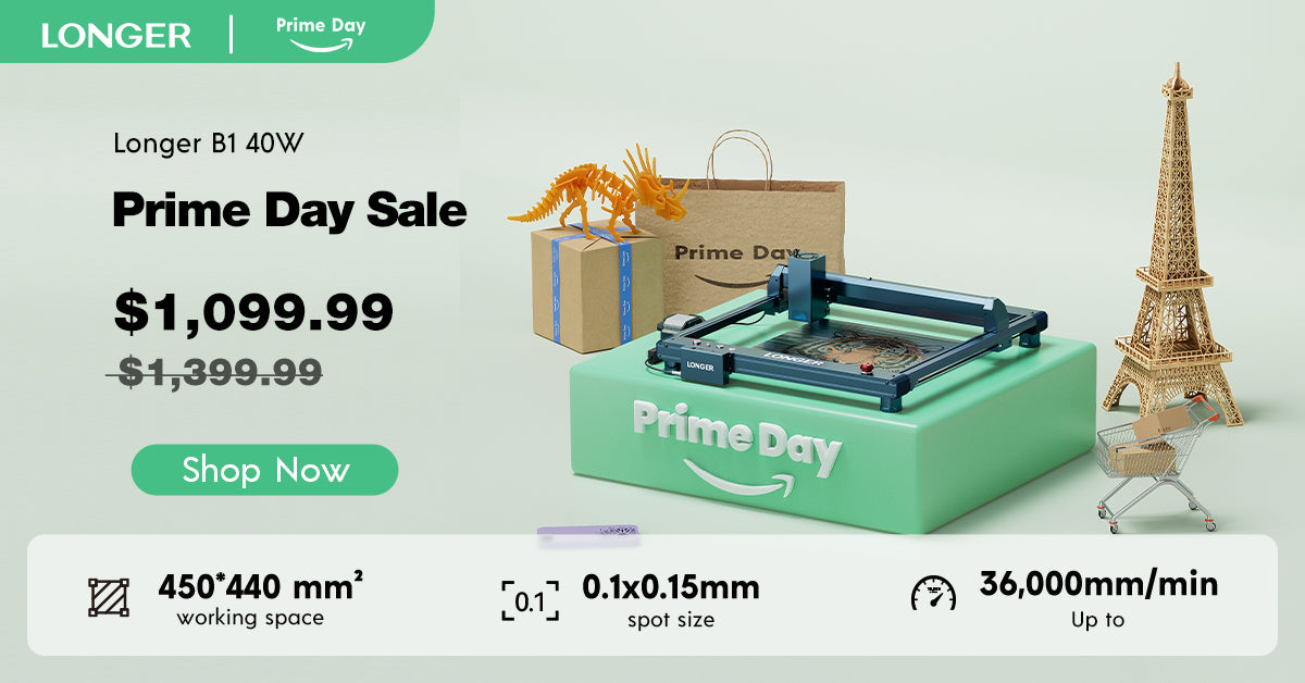 LONGER Prime Day: Laser B1 40W save up $1100 and + Spin The Wheel