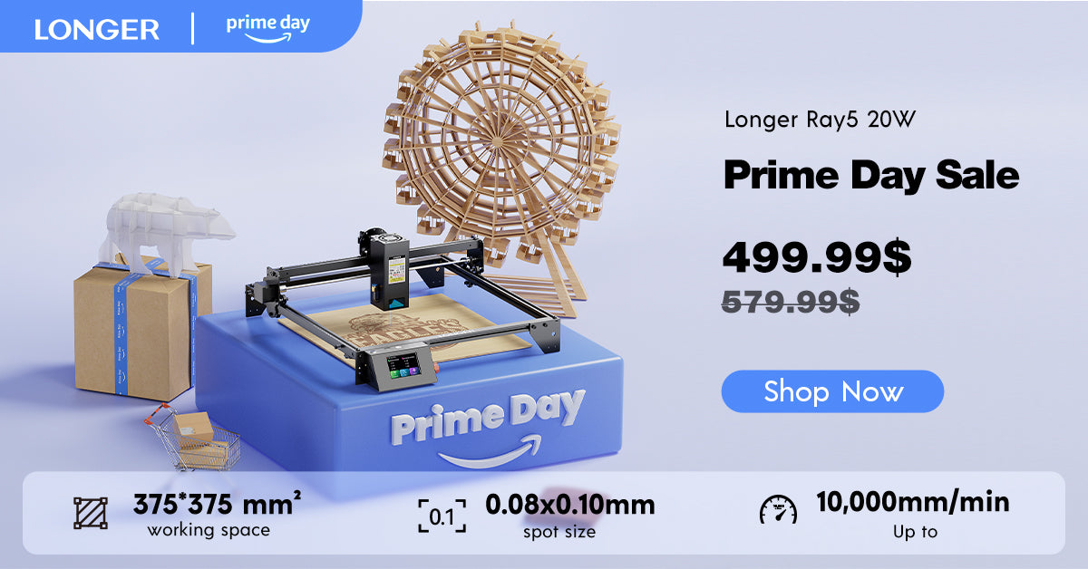 LONGER Prime Day Ray5 20W Special Discount: 37% discount +Spin The Wheel