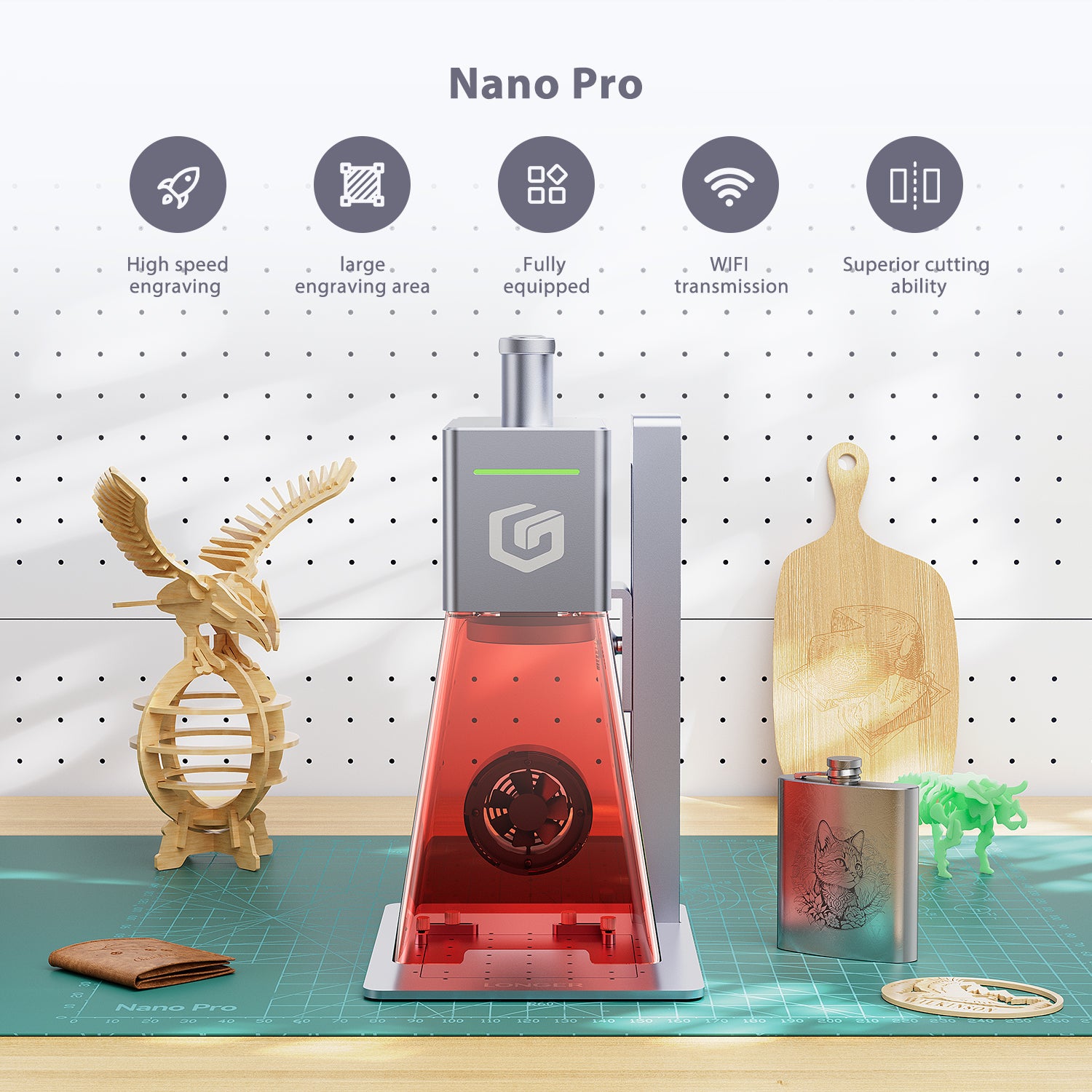 Longer Nano Pro 12W Portable Laser Engraver