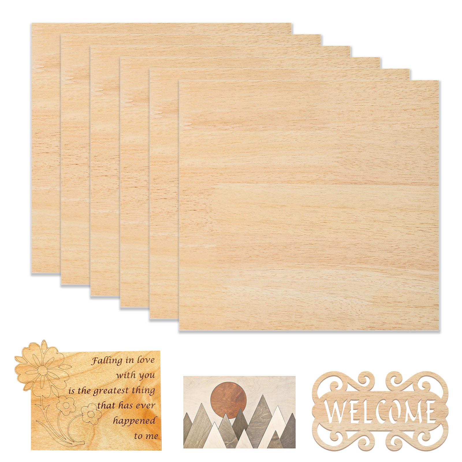 3mm Rubberwood Plywood (6pcs)