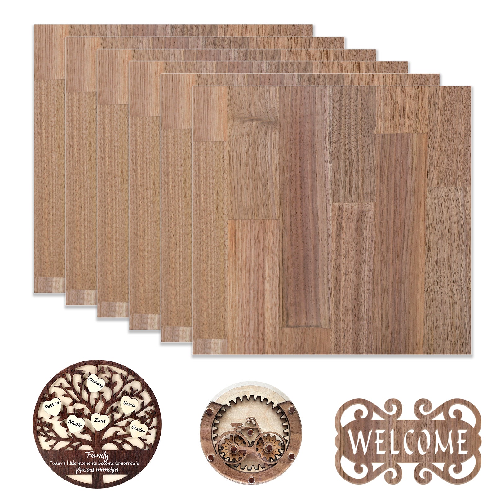 3mm Black Walnut Plywood (6pcs)