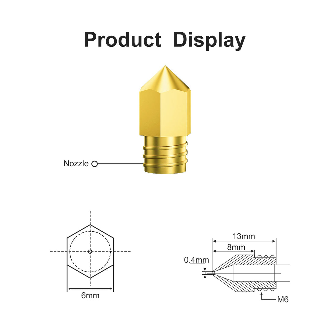 3D Printer Nozzle Copper Mouth - LONGER