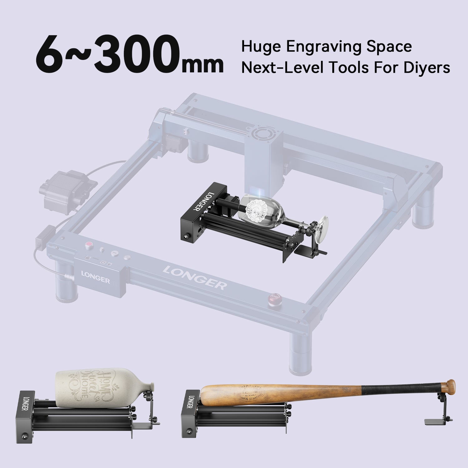 Rotary Roller Upgrade Kits for Laser Engraver