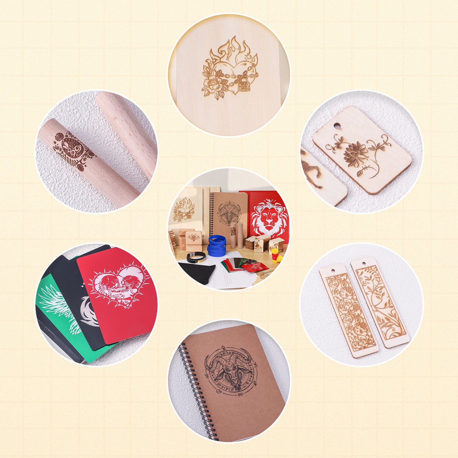 175 PCS DIY Engraving Material