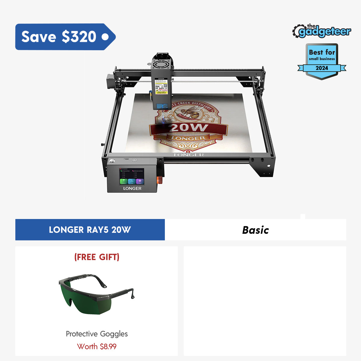 Longer RAY5 20W Laser Engraver