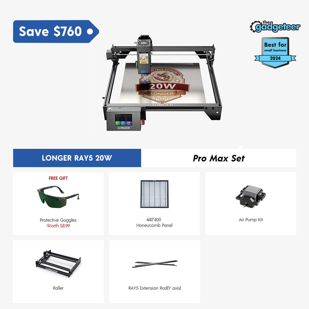 Longer RAY5 20W Laser Engraver