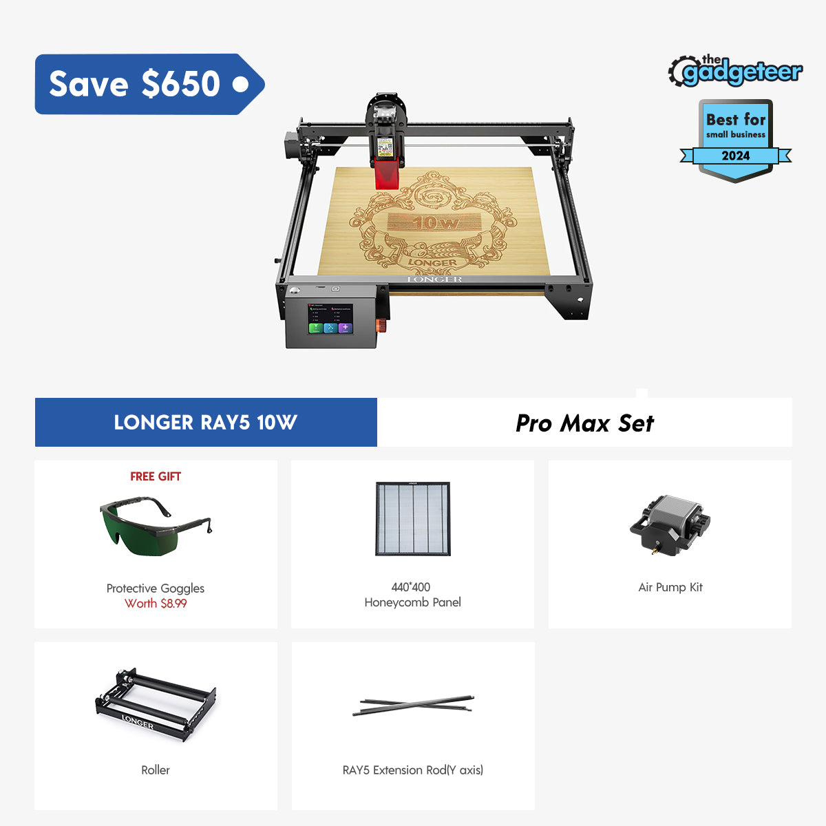 Longer RAY5 10W/20W Laser Engraver