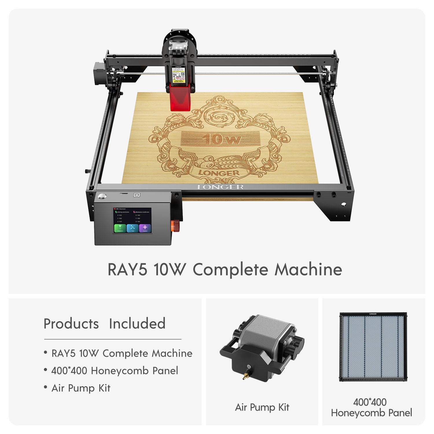 Longer RAY5 10W Laser Engraver(10-12W Output Power)