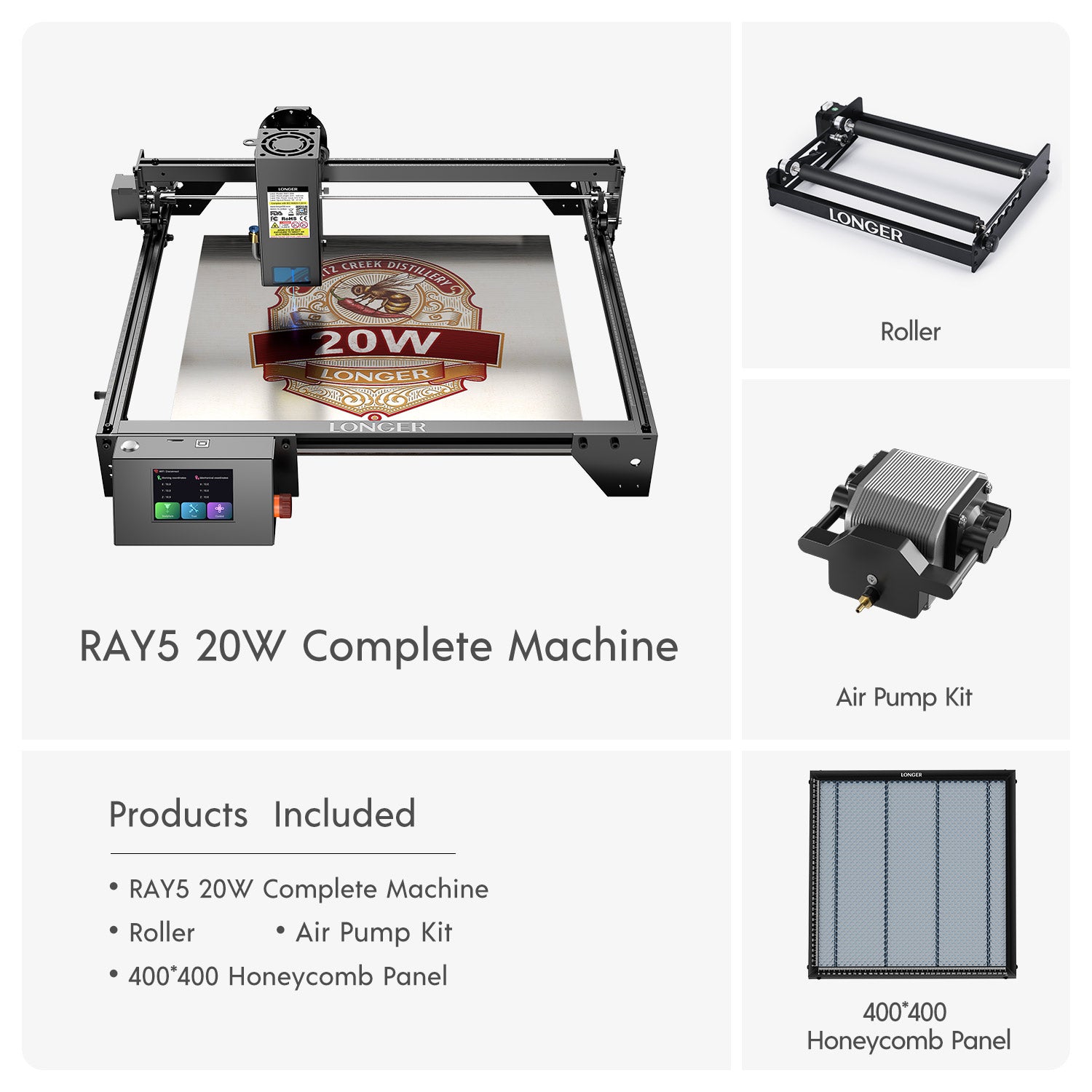 Longer RAY5 20W Laser Engraver(22-24W Output Power)