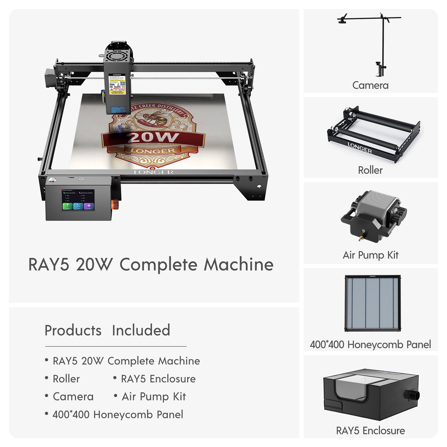 Longer RAY5 20W Laser Engraver(22-24W Output Power)