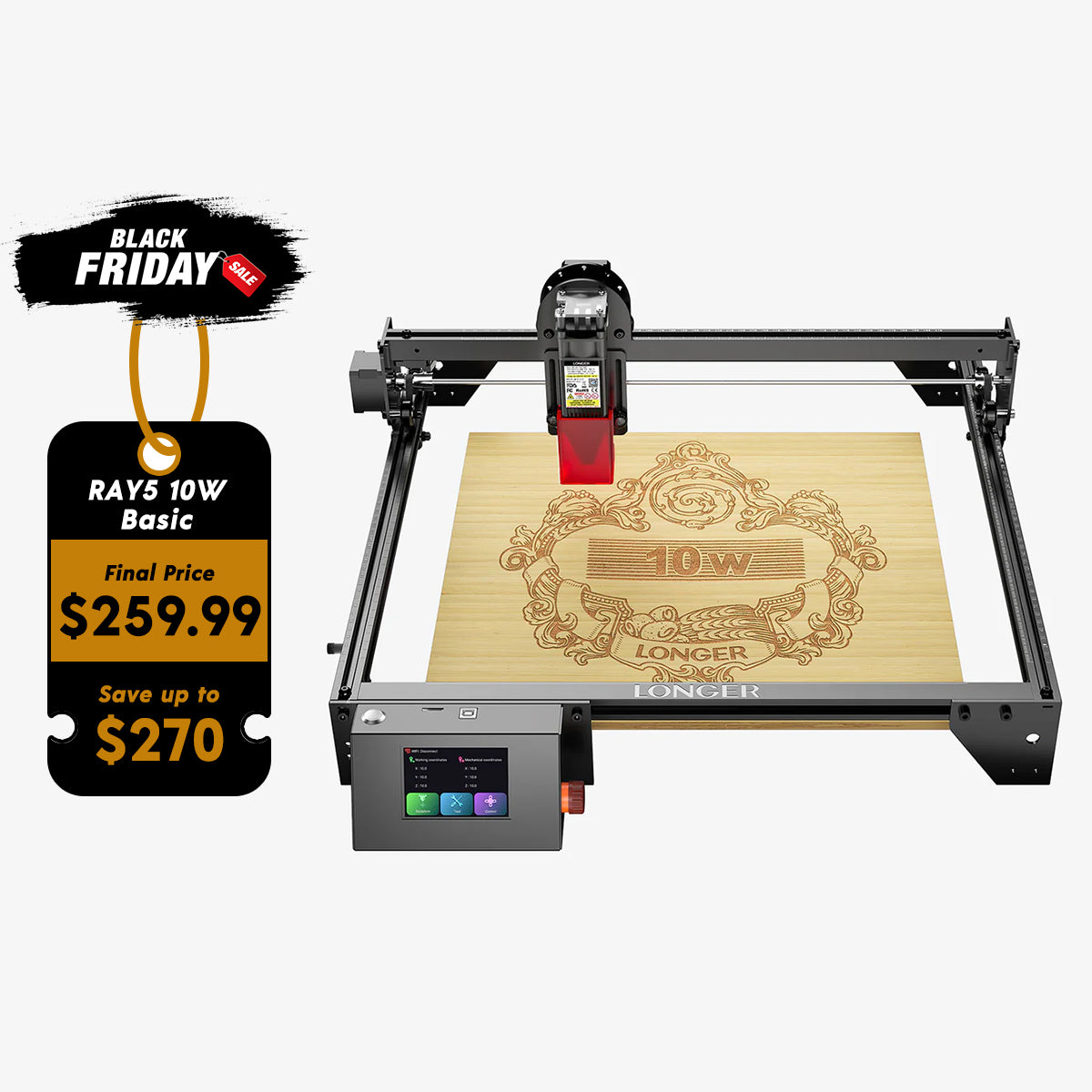 Longer RAY5 10W Laser Engraver(10-12W Output Power)