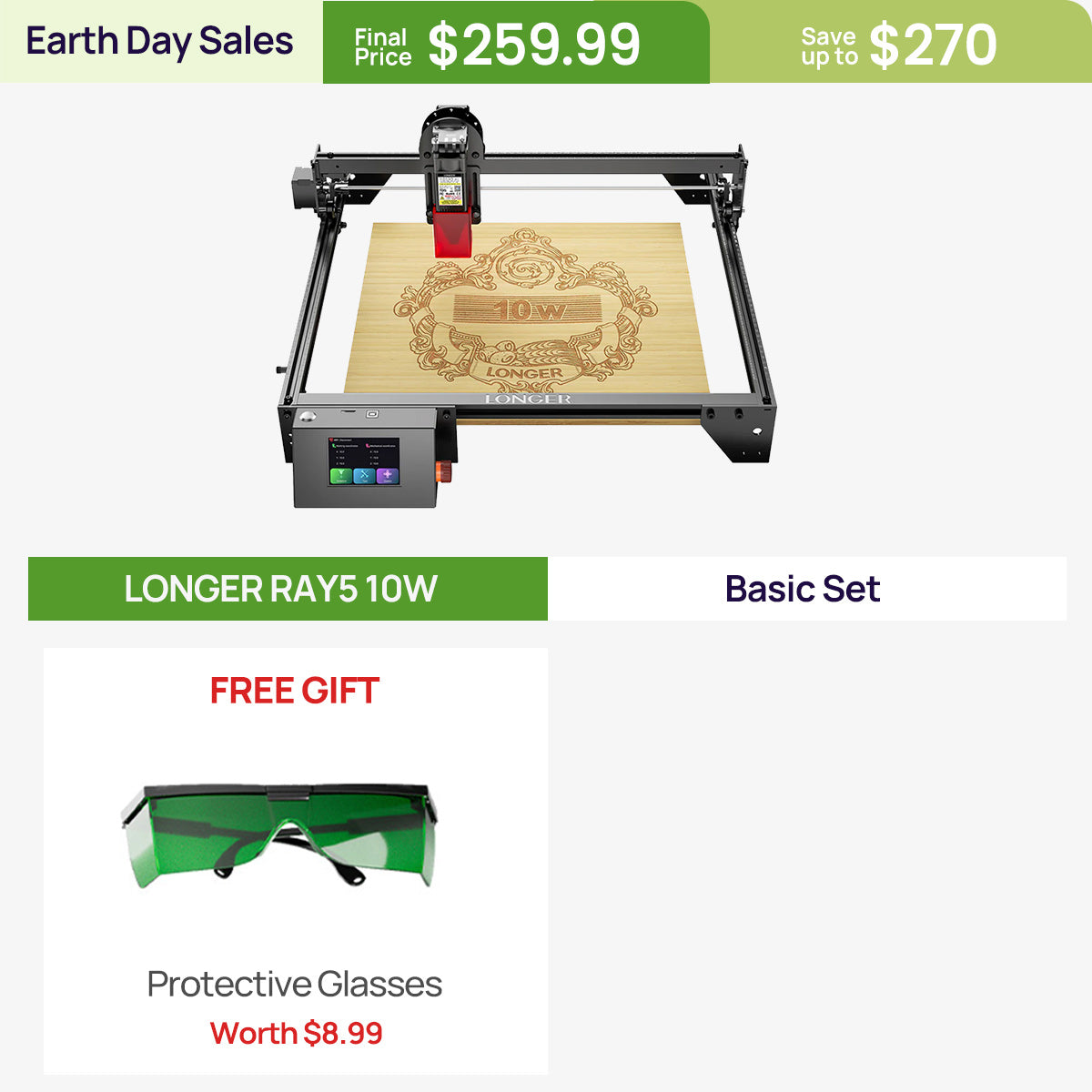 Longer RAY5 10W/20W Laser Engraver