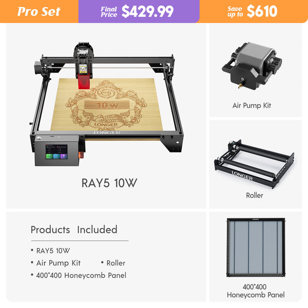 Longer RAY5 10W Laser Engraver(10-12W Output Power)