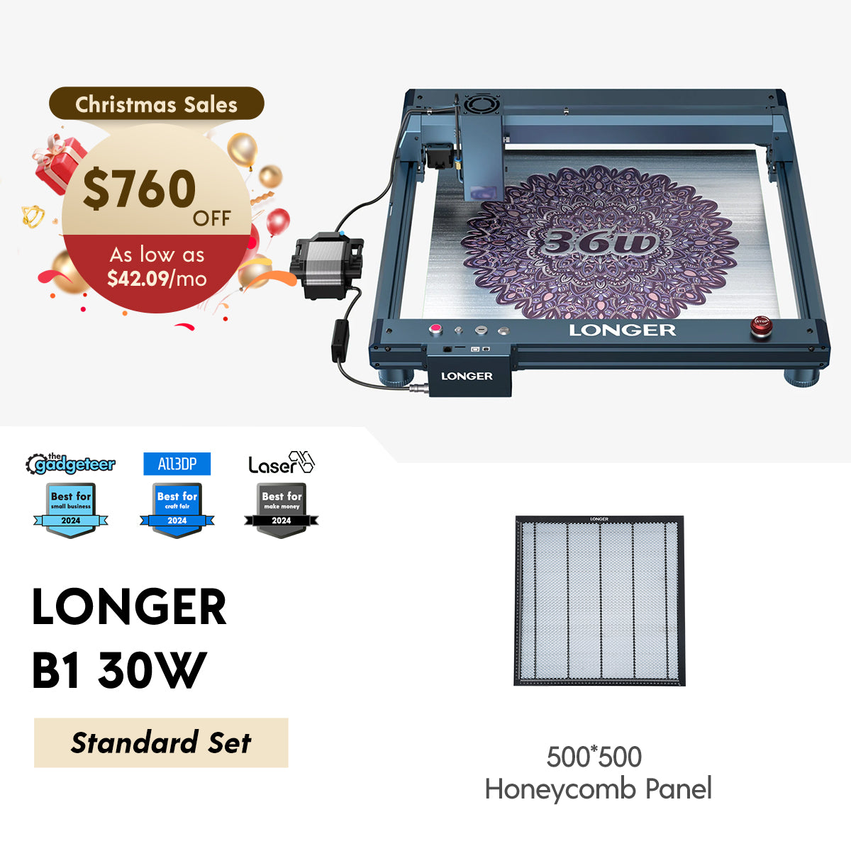 Longer B1 30W Laser Engraving Machine