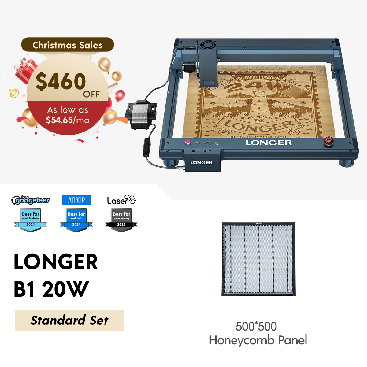 Longer B1 20W Laser Engraving Machine