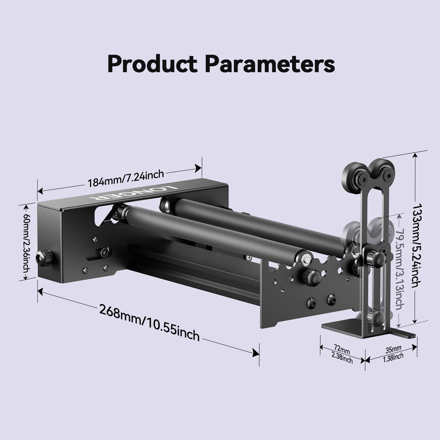 Rotary Roller Upgrade Kits for Laser Engraver