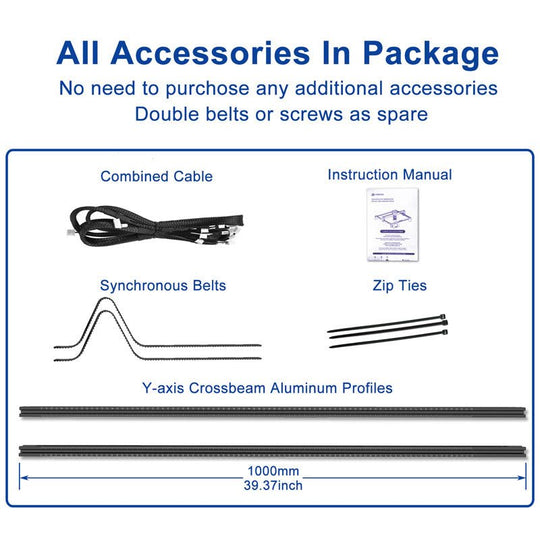 Extension Kit for Longer RAY5 Laser Engraver(Y Axis) - LONGER