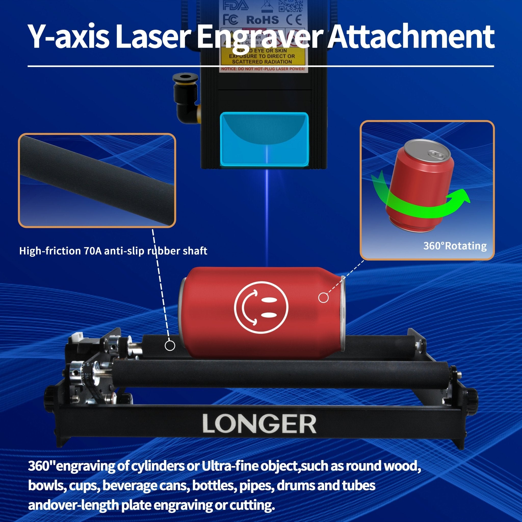 Laser Rotary Roller - LONGER