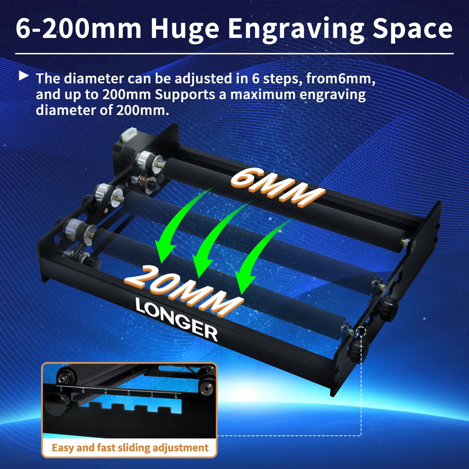 Laser Rotary Roller - LONGER