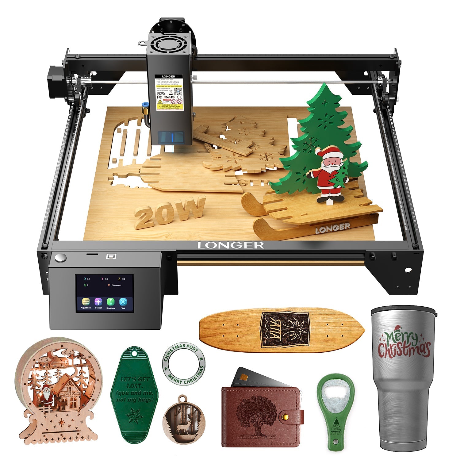 Longer RAY5 20W Laser Engraver Bundle - LONGER