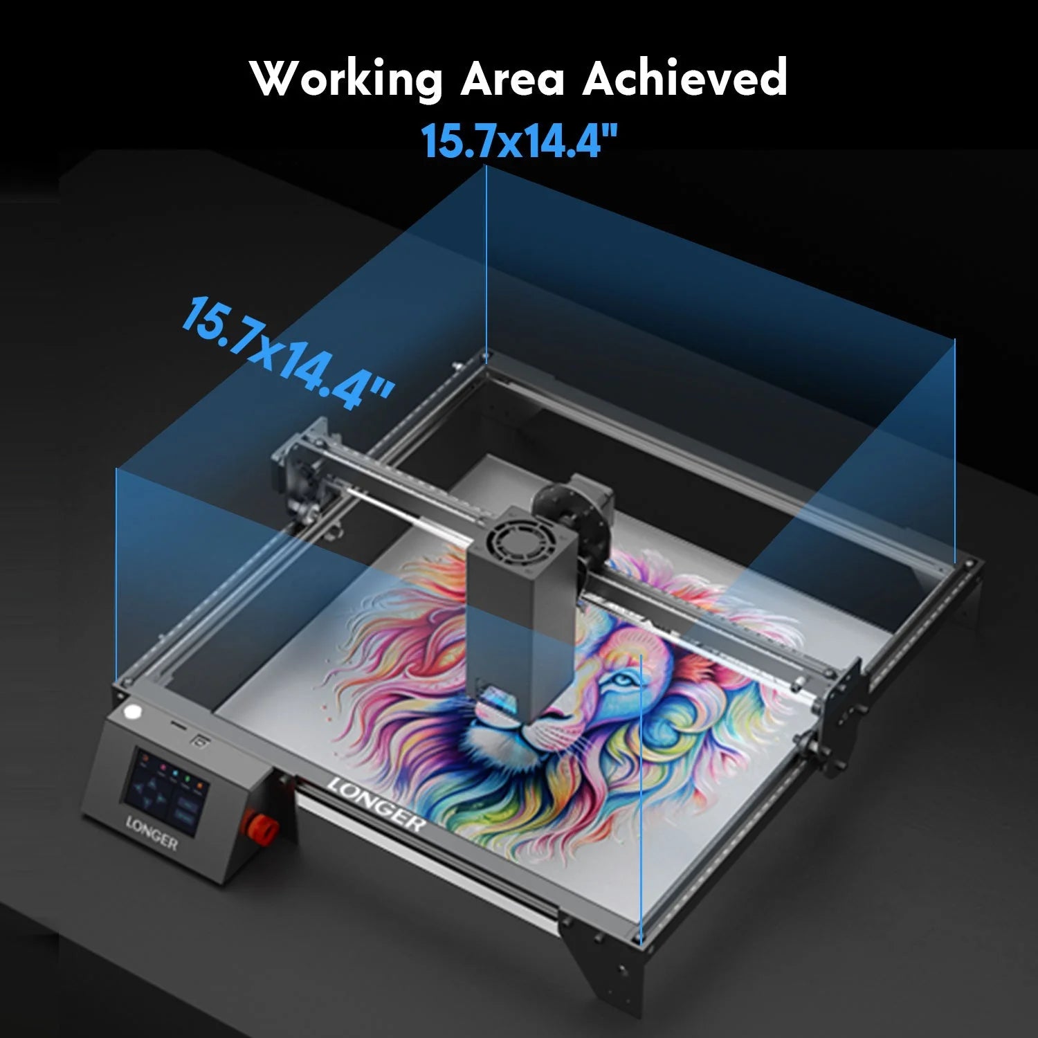 LONGER RAY5 130W Laser Engraver, 20W Output CNC Laser Cutter DIY Laser Engraving Machine, Exclusive 3.5