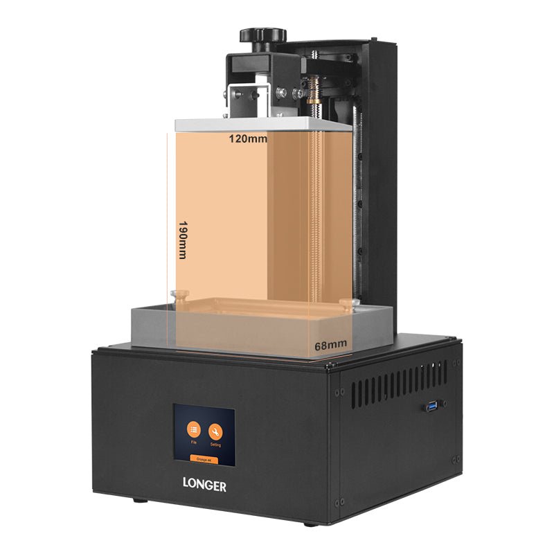 Orange 4K Resin 3D Printer - LONGER