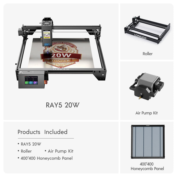 Longer RAY5 20W Laser Engraver(22-24W Output Power)